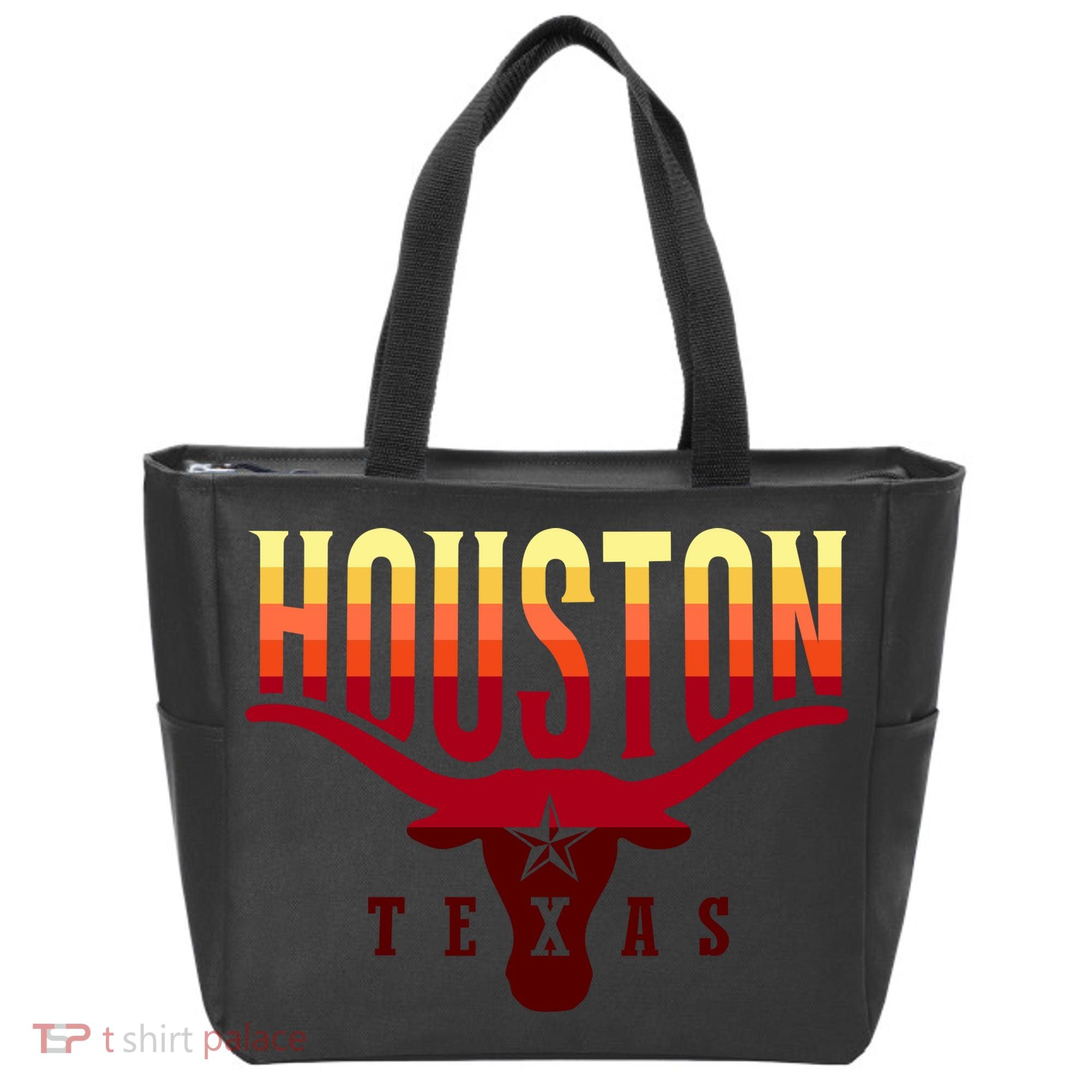 Houston Longhorn Sunset Logo Tote Bag