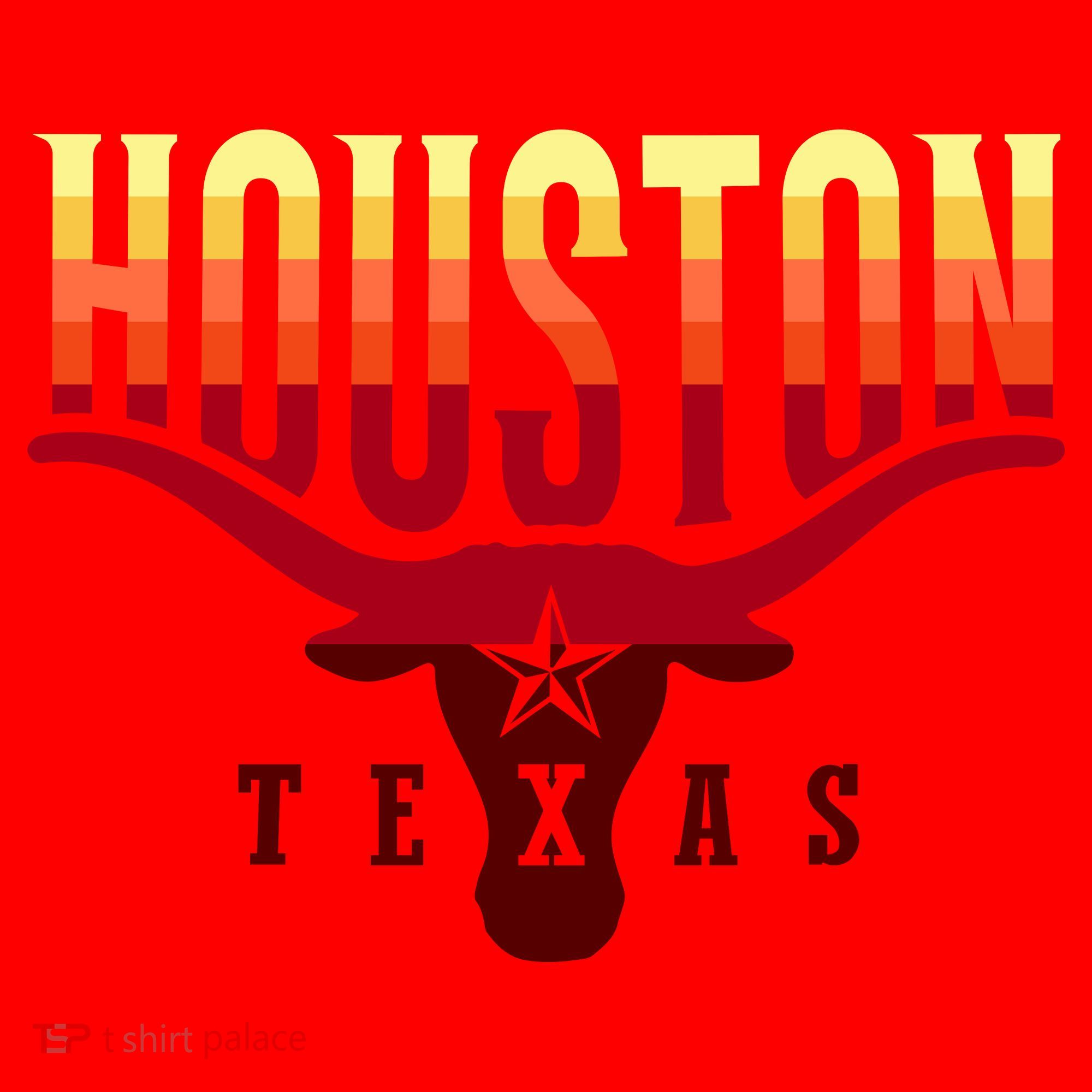 Houston Longhorn Sunset Logo Santa Hat