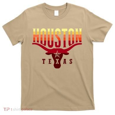 Houston Longhorn Sunset Logo T-Shirt