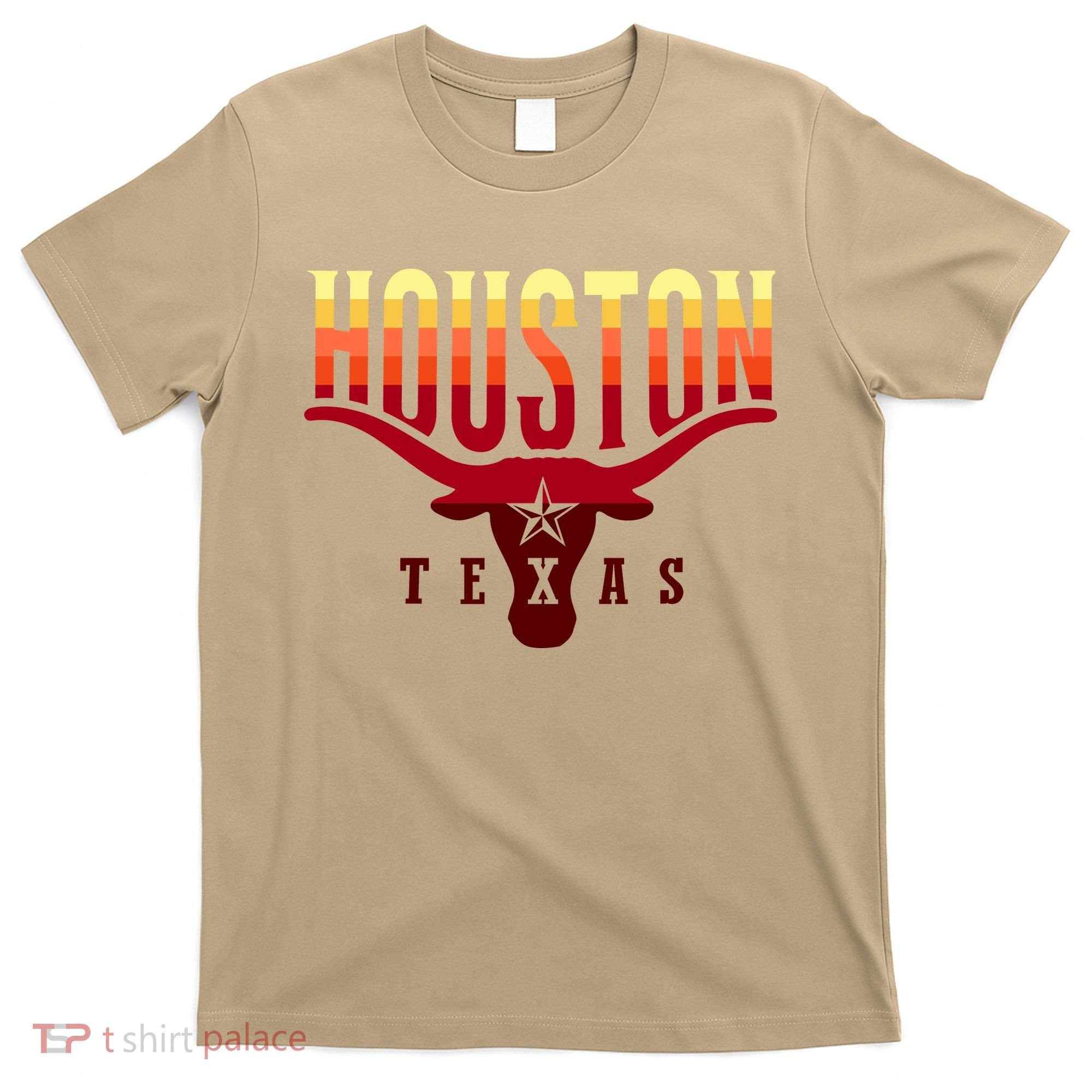 Houston Longhorn Sunset Logo T-Shirt