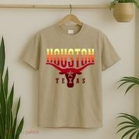 Houston Longhorn Sunset Logo T-Shirt thumb 2