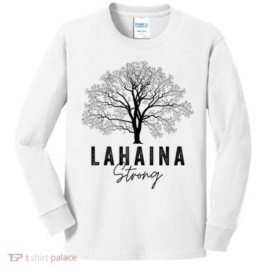 Hawaii Lahaina Strong Pray For Maui Lahaina Kids Long Sleeve Shirt