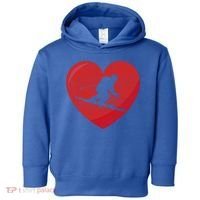Heart Lover Skiing Gift Valentines Day Cute Gift Toddler Hoodie thumb 0