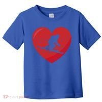 Heart Lover Skiing Gift Valentines Day Cute Gift Toddler T-Shirt thumb 0