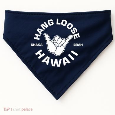 Hang Loose Shaka Brah Hawaii USA-Made Doggie Bandana