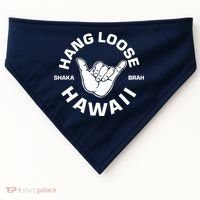 Hang Loose Shaka Brah Hawaii USA-Made Doggie Bandana thumb 0