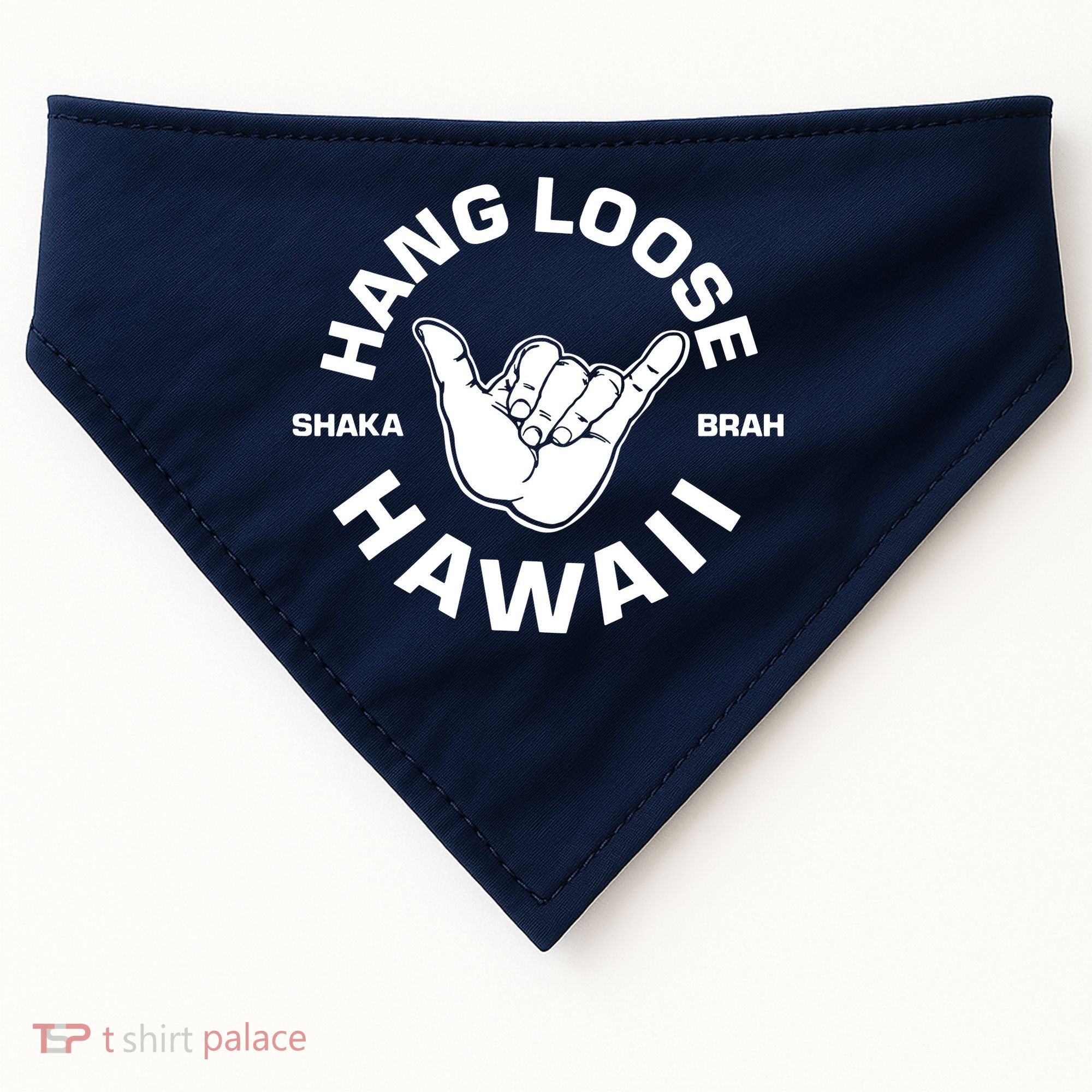 Hang Loose Shaka Brah Hawaii USA-Made Doggie Bandana