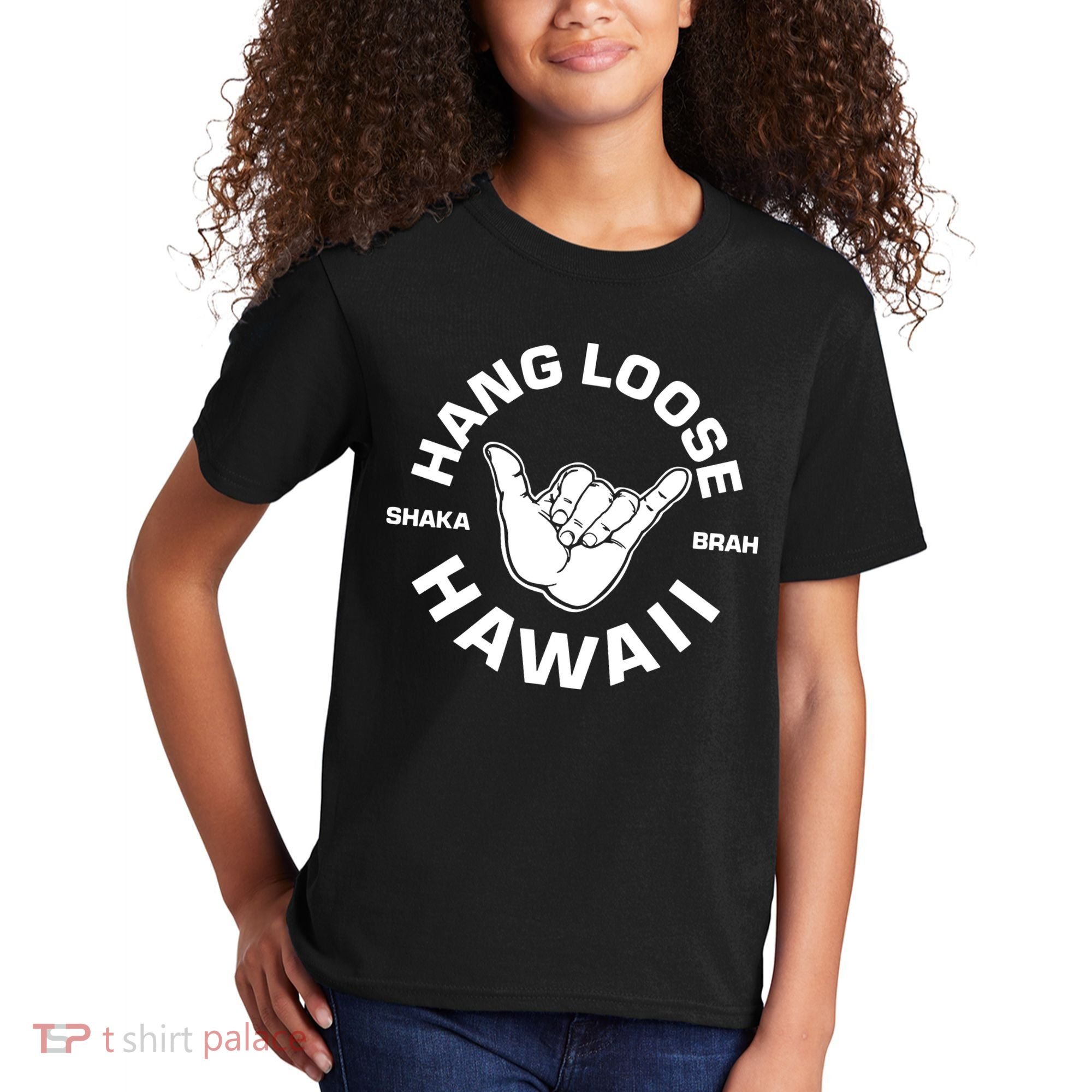 Hang Loose Shaka Brah Hawaii Kids T-Shirt
