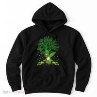 Hummingbird Lover Shamrock Tree Hummingbird St Patrick's Day Hoodie thumb 0