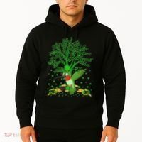 Hummingbird Lover Shamrock Tree Hummingbird St Patrick's Day Hoodie thumb 2