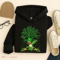 Hummingbird Lover Shamrock Tree Hummingbird St Patrick's Day Hoodie thumb 4