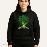 Hummingbird Lover Shamrock Tree Hummingbird St Patrick's Day Hoodie thumb 5