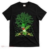 Hummingbird Lover Shamrock Tree Hummingbird St Patrick's Day T-Shirt thumb 0