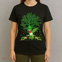 Hummingbird Lover Shamrock Tree Hummingbird St Patrick's Day T-Shirt thumb 4