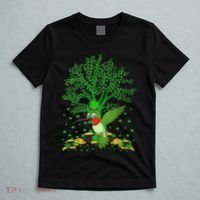 Hummingbird Lover Shamrock Tree Hummingbird St Patrick's Day T-Shirt thumb 5