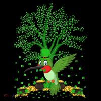 Hummingbird Lover Shamrock Tree Hummingbird St Patrick's Day Coffee Mug thumb 5