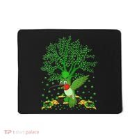 Hummingbird Lover Shamrock Tree Hummingbird St Patrick's Day Mousepad thumb 0