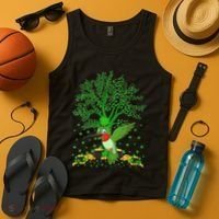Hummingbird Lover Shamrock Tree Hummingbird St Patrick's Day Tank Top thumb 4