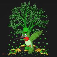 Hummingbird Lover Shamrock Tree Hummingbird St Patrick's Day Tank Top thumb 6