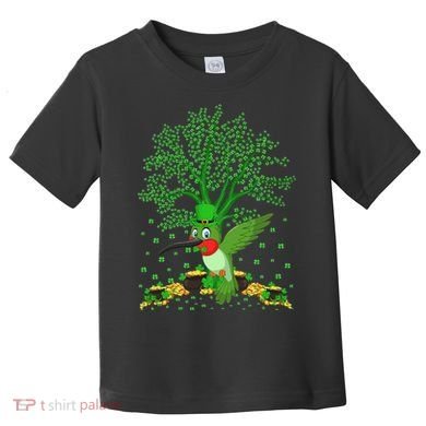 Hummingbird Lover Shamrock Tree Hummingbird St Patrick's Day Toddler T-Shirt