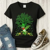 Hummingbird Lover Shamrock Tree Hummingbird St Patrick's Day Women's T-Shirt thumb 3