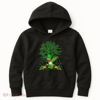 Hummingbird Lover Shamrock Tree Hummingbird St Patrick's Day Kids Hoodie thumb 0
