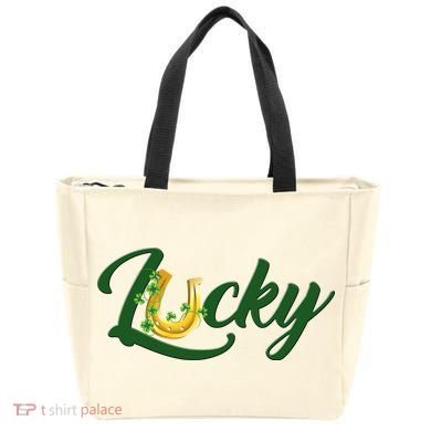 Horseshoe Lucky St Patrick's Day Tote Bag