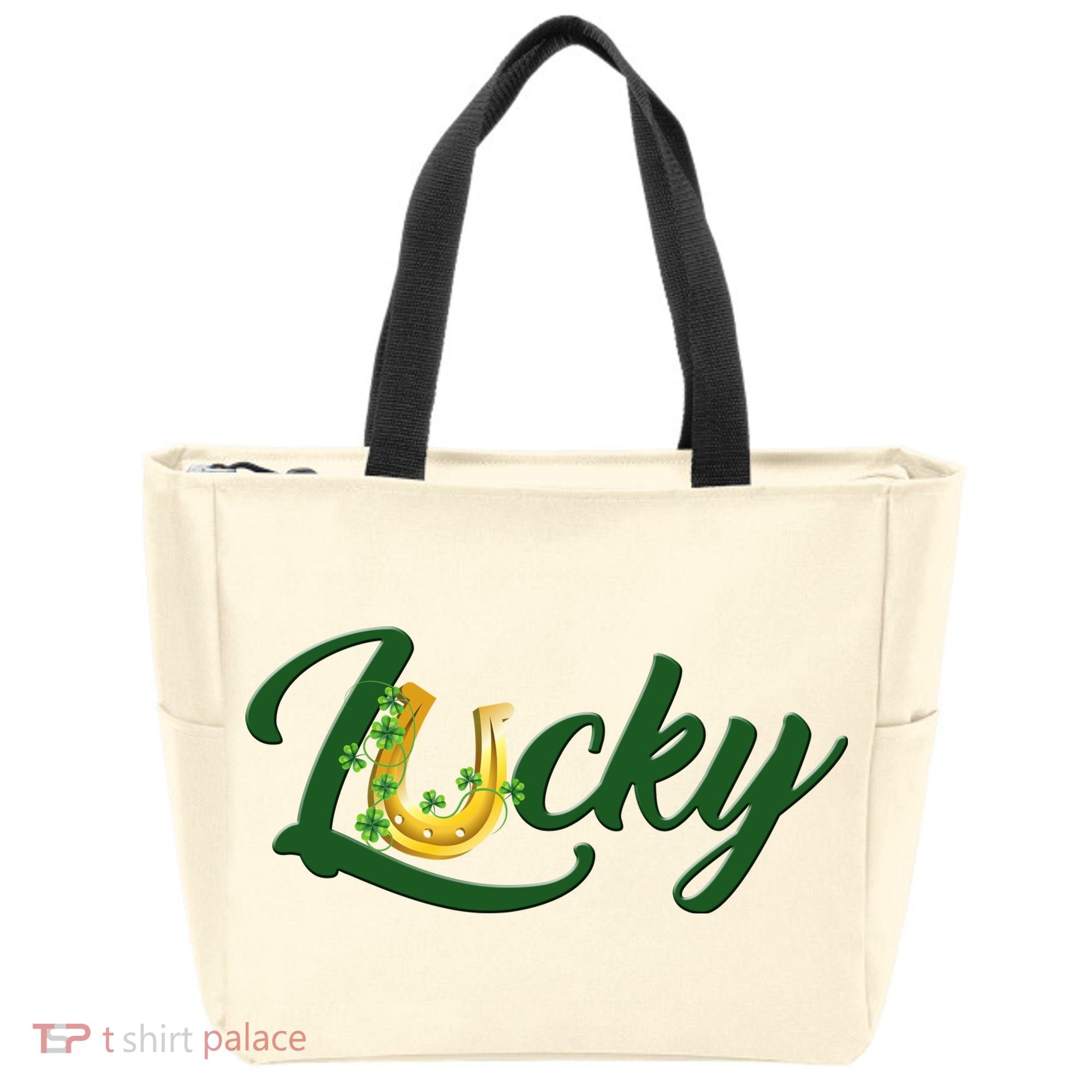 Horseshoe Lucky St Patrick's Day Tote Bag