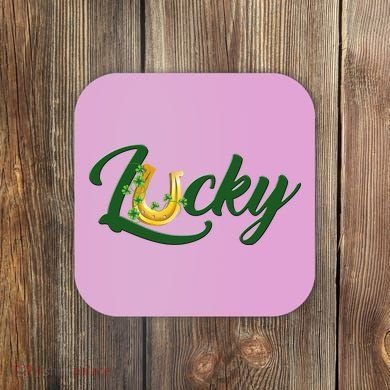 Horseshoe Lucky St Patrick's Day Coaster