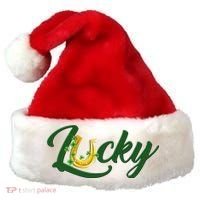 Horseshoe Lucky St Patrick's Day Santa Hat thumb 0