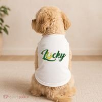 Horseshoe Lucky St Patrick's Day Doggie Tank thumb 2