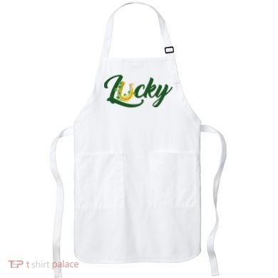 Horseshoe Lucky St Patrick's Day Apron