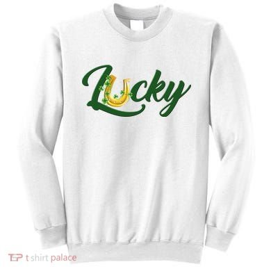 Horseshoe Lucky St Patrick's Day Sweatshirt
