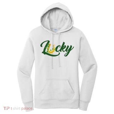 Horseshoe Lucky St Patrick's Day Women's Hoodie