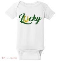 Horseshoe Lucky St Patrick's Day Baby Bodysuit thumb 0