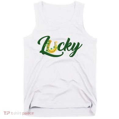 Horseshoe Lucky St Patrick's Day Tank Top