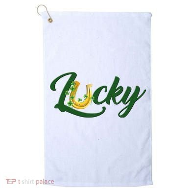 Horseshoe Lucky St Patrick's Day Golf Towel