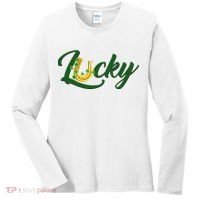 Horseshoe Lucky St Patrick's Day Women's Long Sleeve Shirt thumb 0