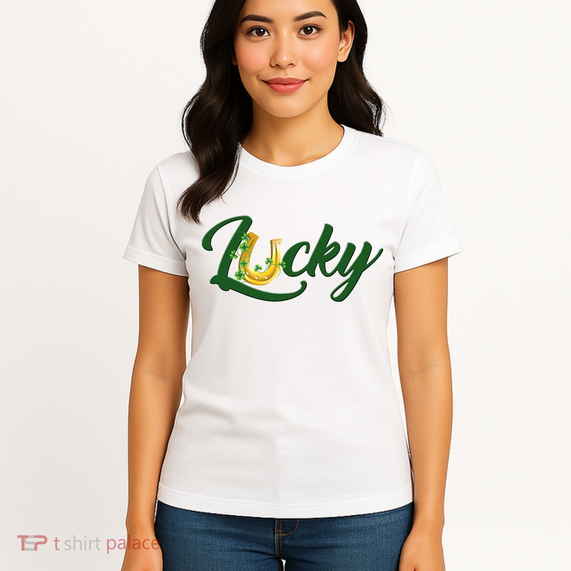 Horseshoe Lucky St Patrick's Day Women's T-Shirt