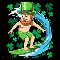 Hawaiian Leprechaun Surfing Irish St Patrick's Day Surfers Gift Coffee Mug thumb 5