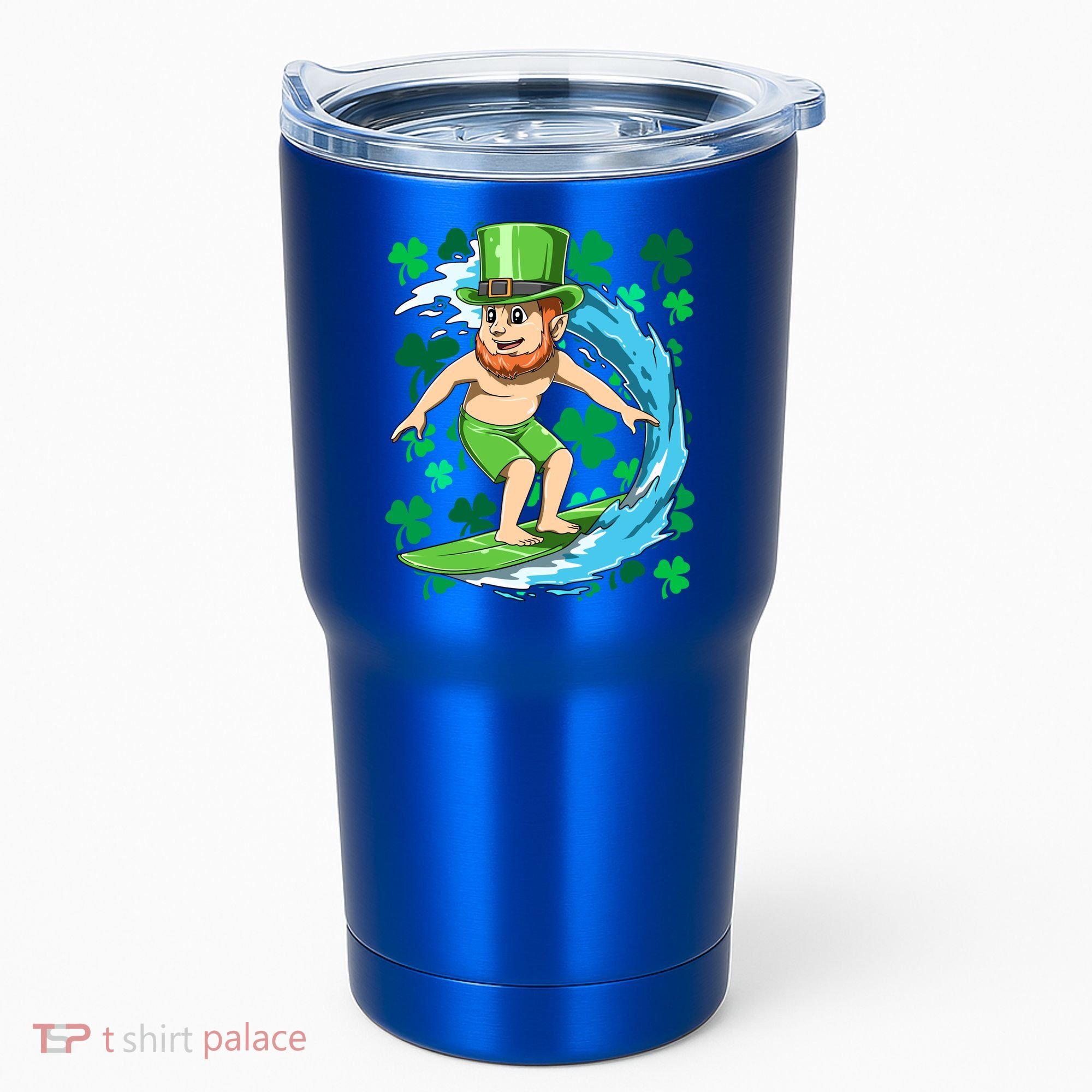 Hawaiian Leprechaun Surfing Irish St Patrick's Day Surfers Gift Tumbler