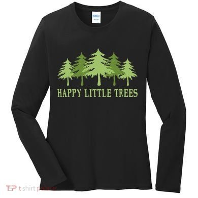 Happy Little Trees Women's Long Sleeve Shirt
