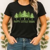 Happy Little Trees Women's T-Shirt thumb 2
