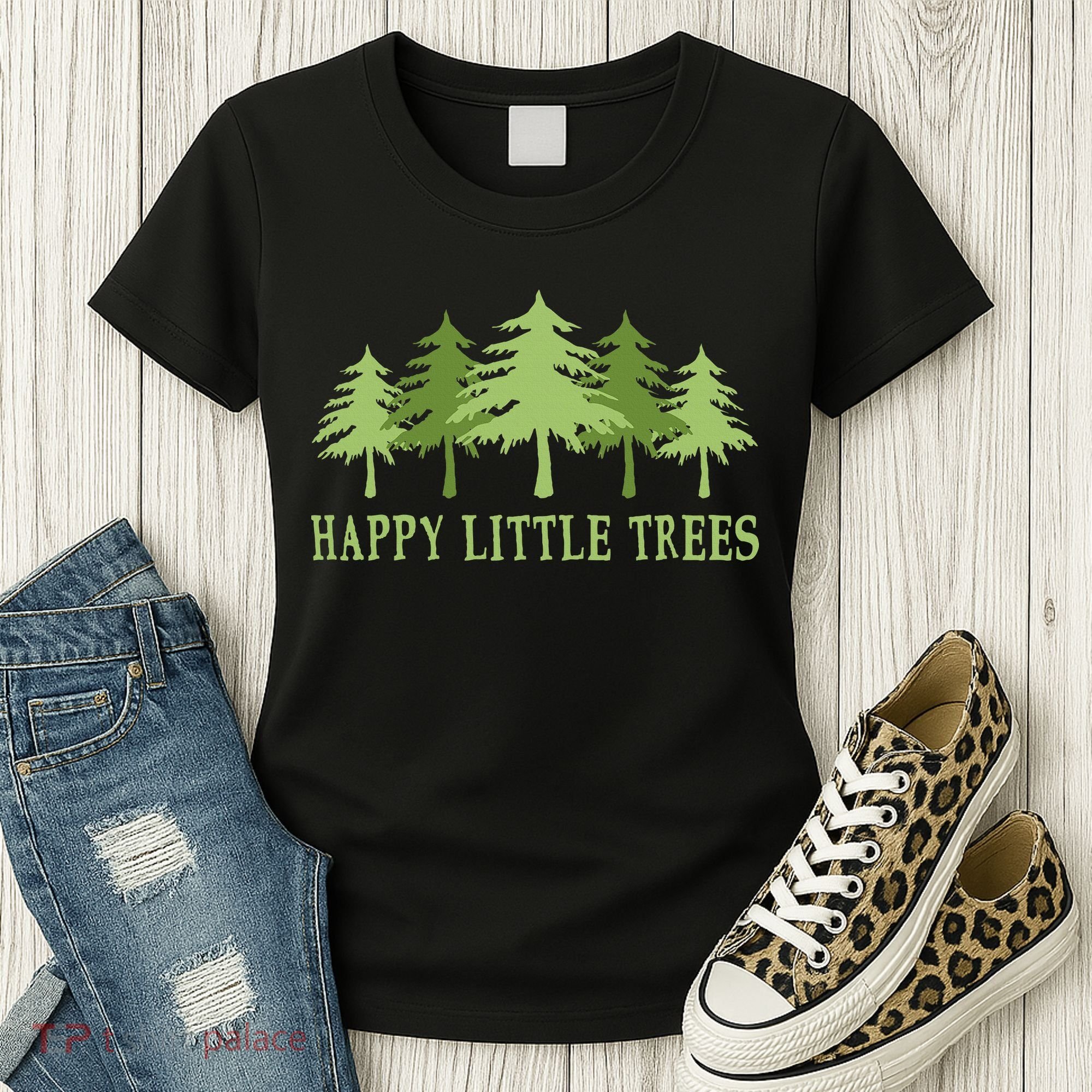Happy Little Trees Women's T-Shirt