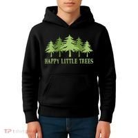 Happy Little Trees Kids Hoodie thumb 4