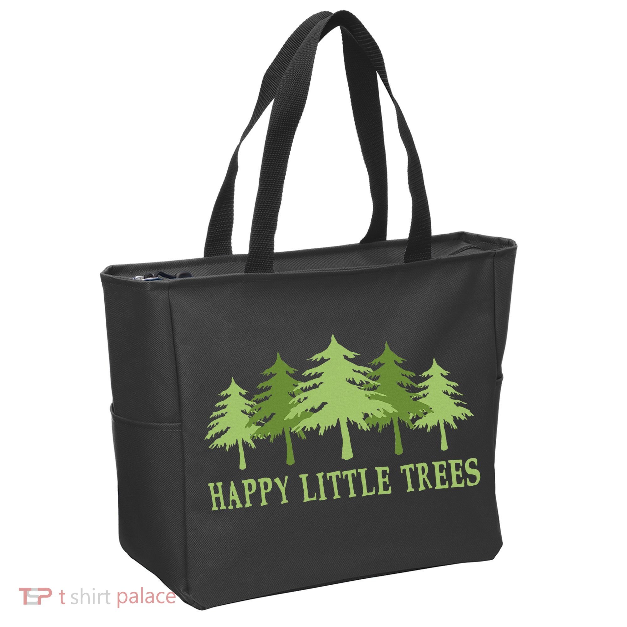 Happy Little Trees Tote Bag