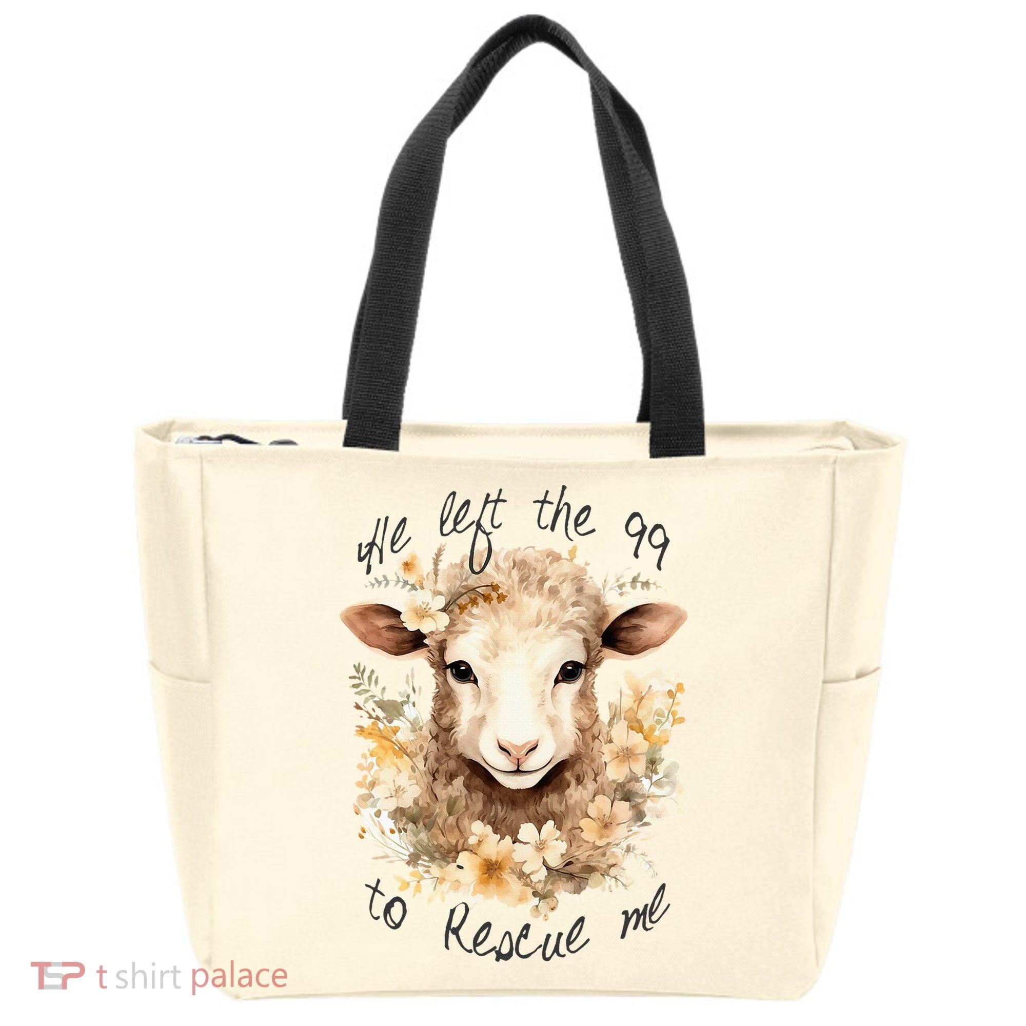 He Left The 99 To Rescue Me Jesus Saves Never Abandon You Tote Bag