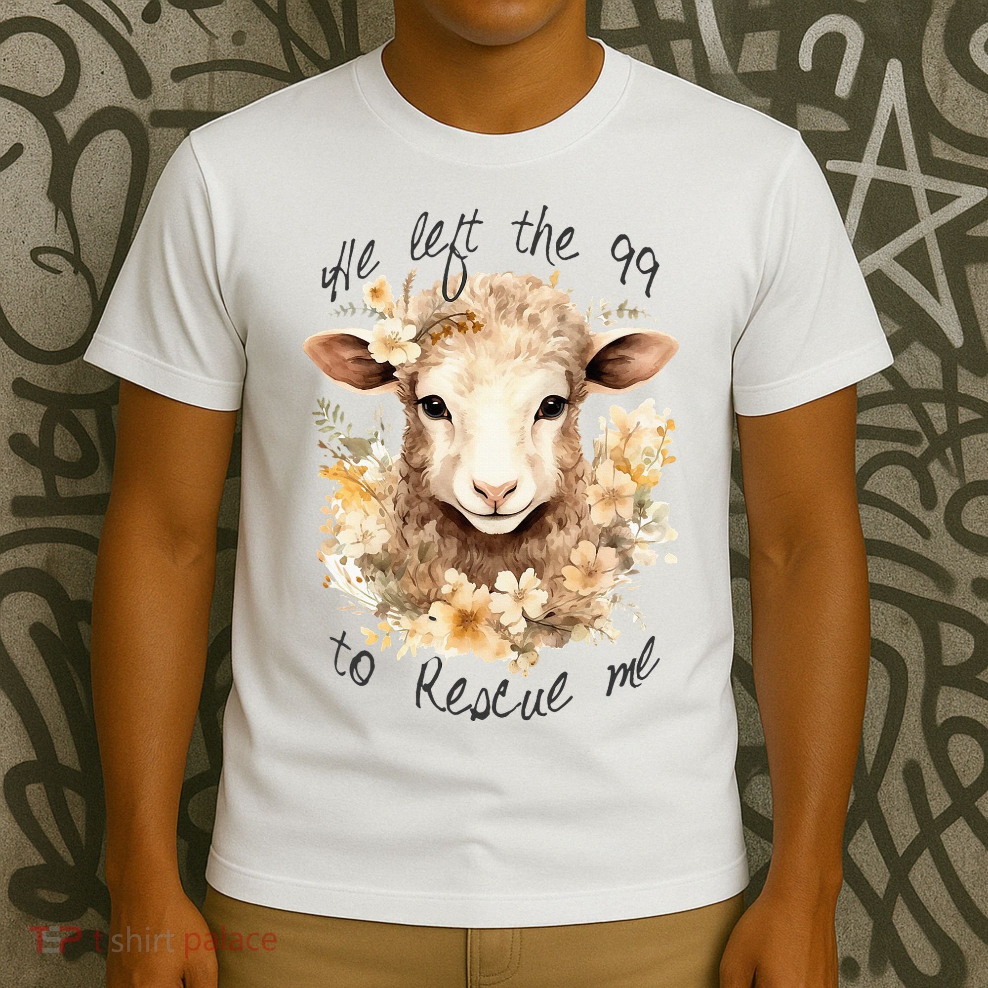 He Left The 99 To Rescue Me Jesus Saves Never Abandon You T-Shirt