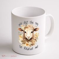 He Left The 99 To Rescue Me Jesus Saves Never Abandon You Coffee Mug thumb 1