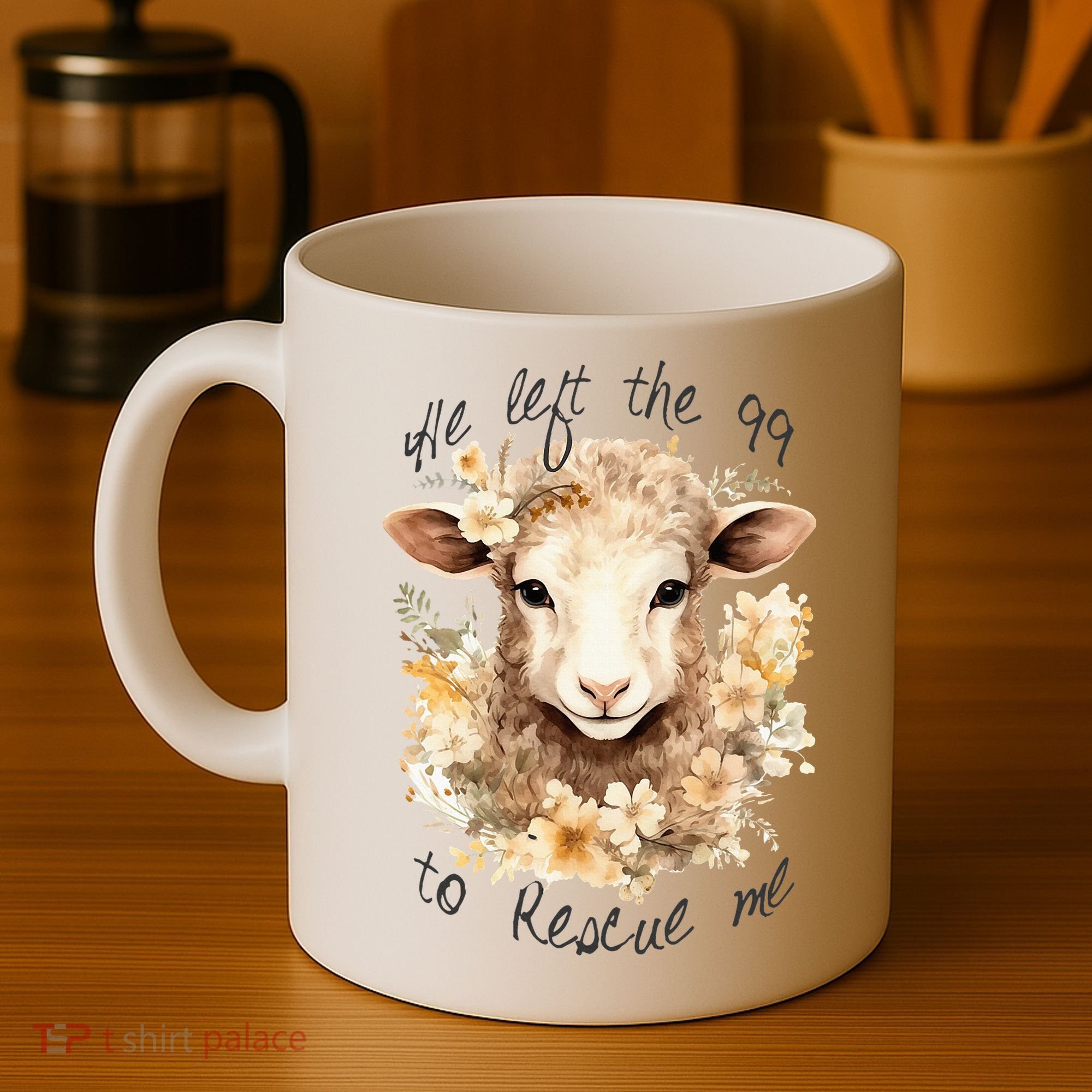 He Left The 99 To Rescue Me Jesus Saves Never Abandon You Coffee Mug